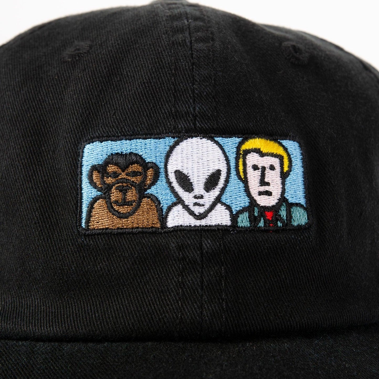 Missing Link Embroidered Twill Cap Black